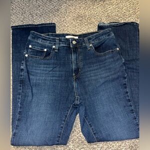Levi's Dark Blue Straight Leg Women's Jeans